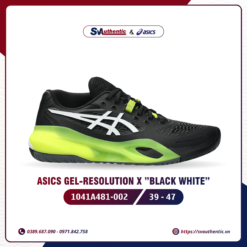Giày Tennis Pickleball NamASICS GEL RESOLUTION X Black White (1041A481-002)