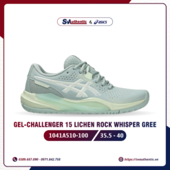 Giày Tennis Pickleball Nữ Asics Gel Challenge 15 Lichen Rock Whisper Green (1042A294-300)