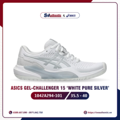Giày Tennis Pickleball Nữ Asics Gel Challenge 15 White Pure Silver (1042A294-101)