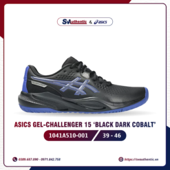 Giày Tennis Pickleball Nam Asics Gel Challenge 15 Black Dark Cobalt (1041A510-001)