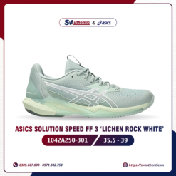 Giày Tennis Pickleball Asics Solution Speed FF 3 Lichen Rock White Chính Hãng (1042A250-301)