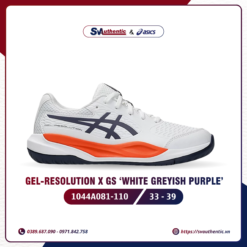 Giày Tennis Pickleball Nữ ASICS Gel Resolution X White Greyish Purple (1044A081-110)