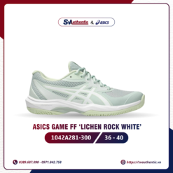 Giày Tennis Pickleball Nữ ASICS Game FF Lichen Rock White (1042A281-300)
