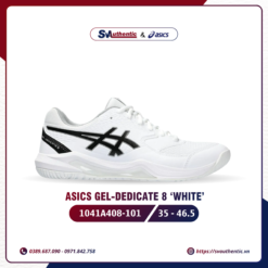 Giày Tennis Pickleball Nam Ascis Gel-Dedicate 8 White (1041A408-101)