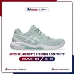 Giày Tennis Pickleball Nữ Asics Gel-Dedicate 8 Lichen Rock White (1042A237-300)