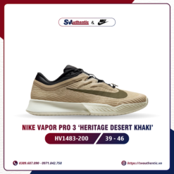 Giày Tennis Pickleball Nam NikeVapor Pro 3 Heritage Khaki / Olive (HV1483-200)