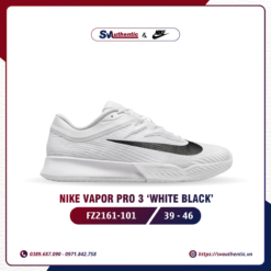 Giày Tennis Pickleball Nam Nike Vapor Pro 3 White Black (FZ2161-101)