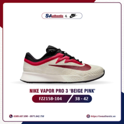 Giày Tennis Pickleball Nam Nike Vapor Pro 3 Beige Pink (FZ2158-104)