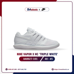 Giày Tennis Pickleball Nike Air Zoom Vapor X HC Triple White Chính Hãng (AA8027-101)
