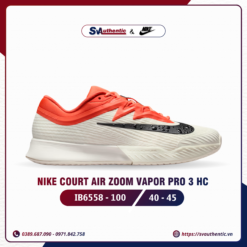 Giày Tennis Pickleball Nam NikeVapor Pro 3 Sail / Turf Orange (IB6558-100)