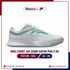 Giày Tennis Pickleball Nữ Nike Vapor Pro 3 Mint Foam (FZ2158-106)
