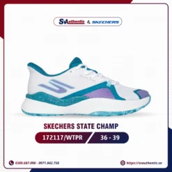 Giày Tennis Pickleball Skechers State Champ 172117/WTPR