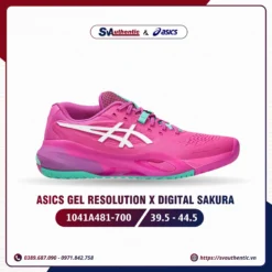 Giày Tennis Pickleball Nam ASICS Gel Resolution X  Digital Sakura (1041A481-700)