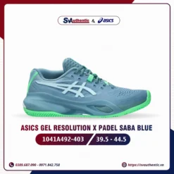 Giày Tennis Pickleball Nam ASICS Gel Resolution X Padel Saba Blue (1041A492-403)