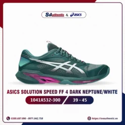 Giày Tennis Pickleball Nam Asics Solution Speed FF 4 Dark Neptune / White (1041A532-300)