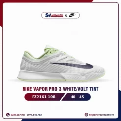 Giày Tennis Pickleball Nam Nike Vapor Pro 3 White / Volt Tint (FZ2161-108)