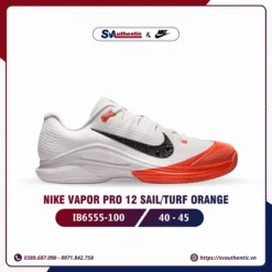 Giày Tennis Pickleball Nam Nike Vapor Pro 12 Sail / Turf Orange (IB6555-100)