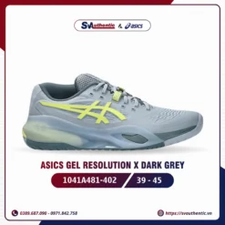Giày Tennis Pickleball Nam ASICS Gel Resolution X Dark Grey (1041A481-402)
