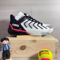 Giày Tennis Pickleball Nam K-Swiss Utrashot 4 White/Black/Red (4437-140)